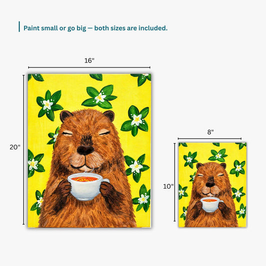 Capybara Comfort: Paint-Along Class