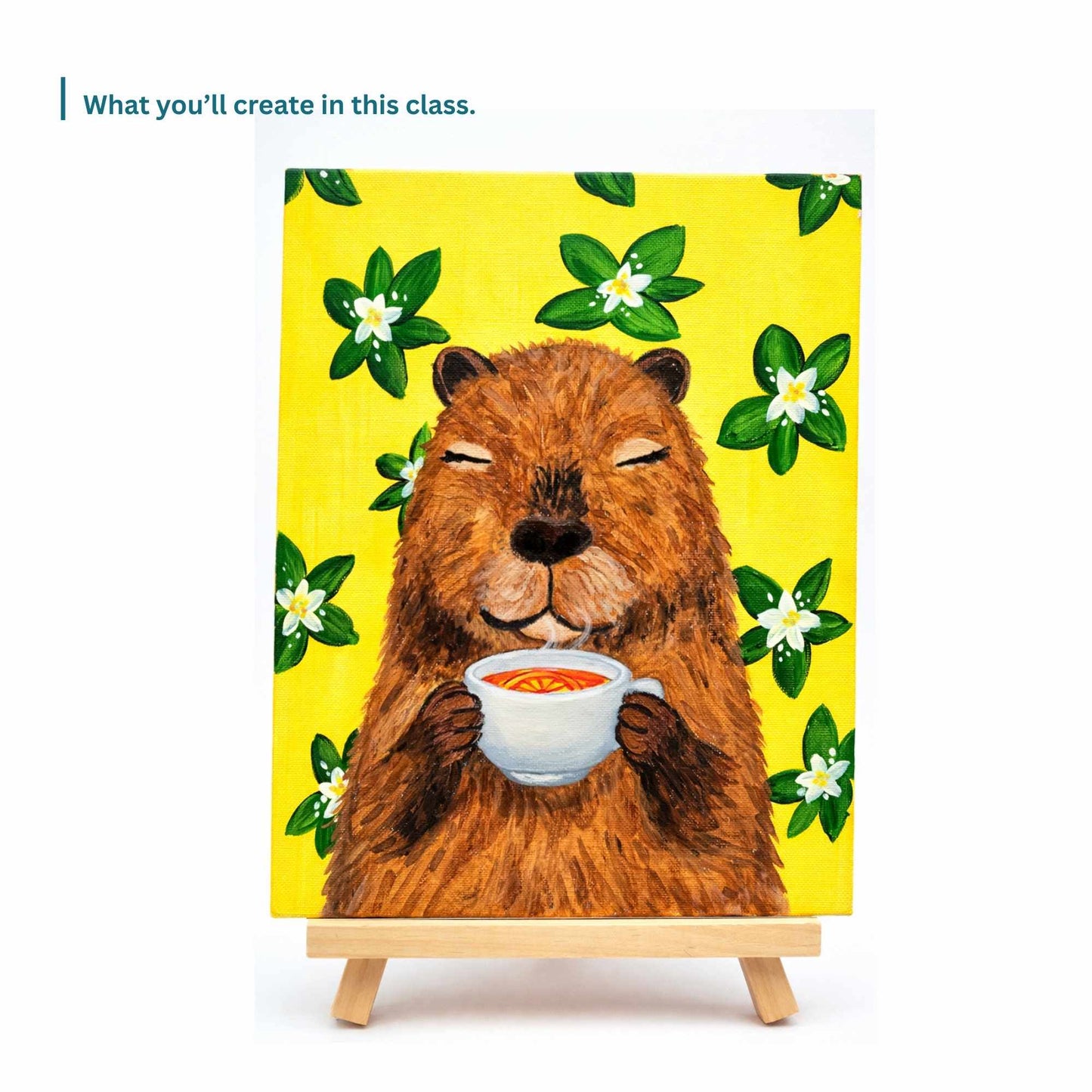 Capybara Comfort: Paint Class in a Box