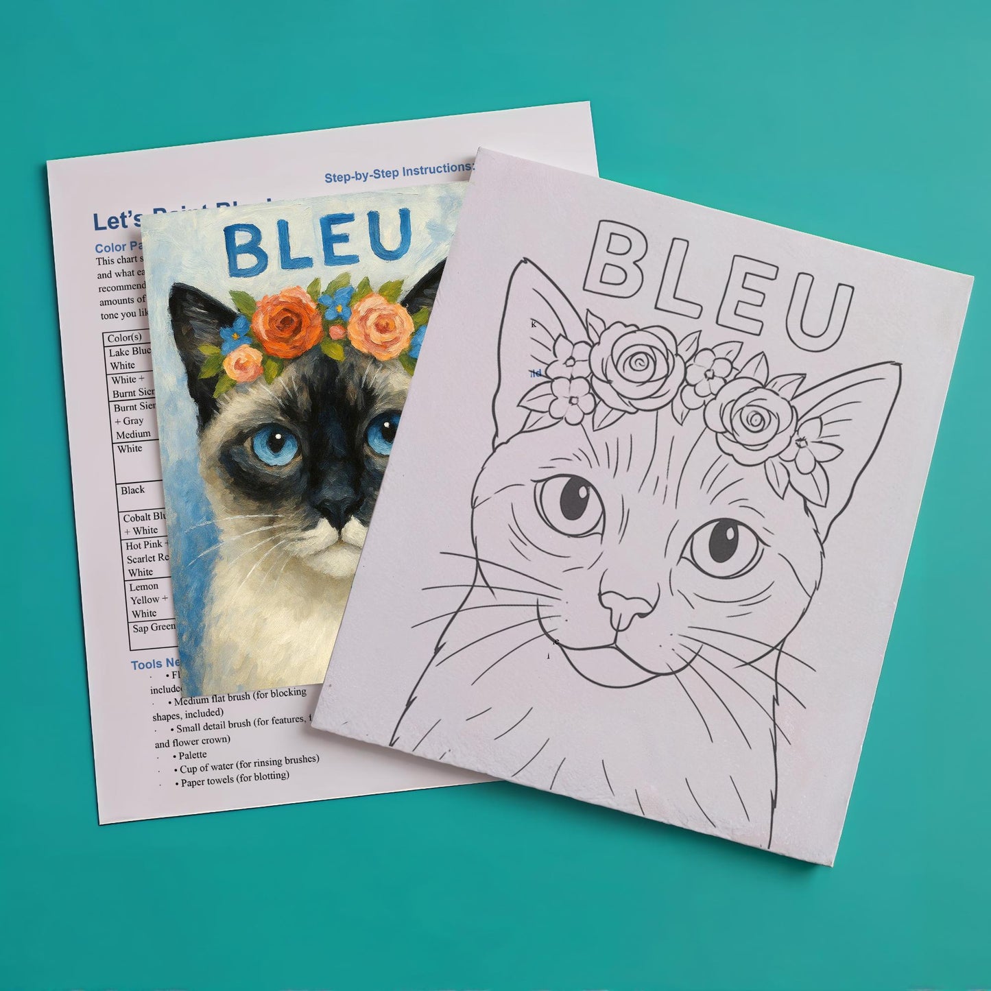 Paw-trait Studio Kit: Custom Pet Portrait Painting Kit
