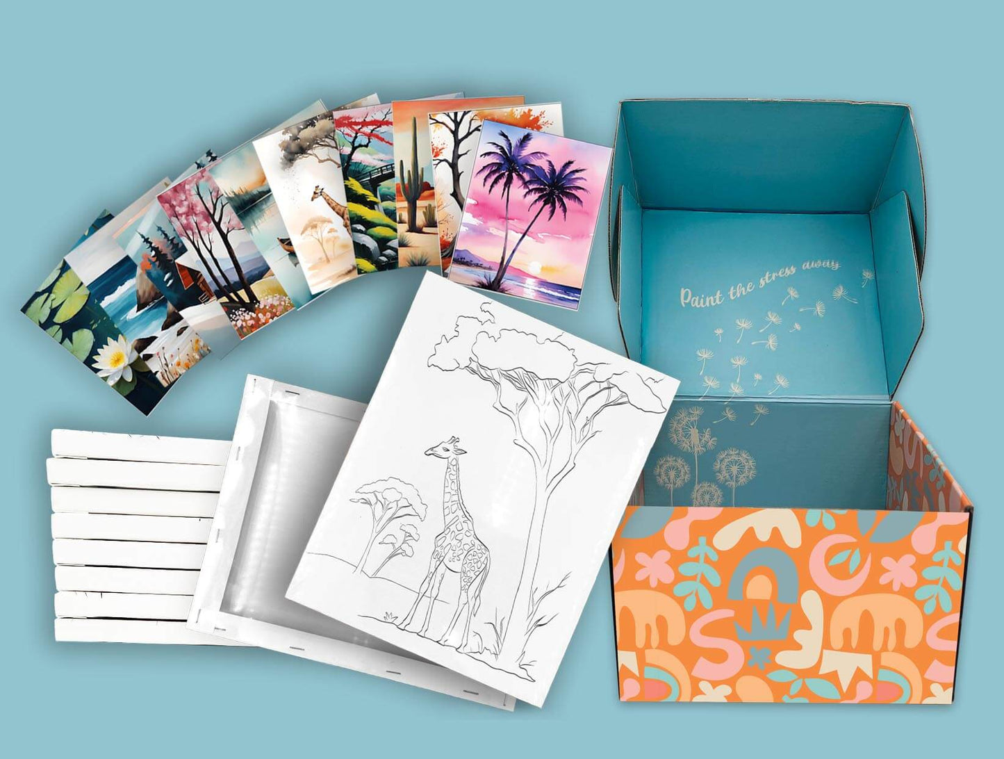 Guided Pre-drawn Canvas Set - Vistas Vol. 1