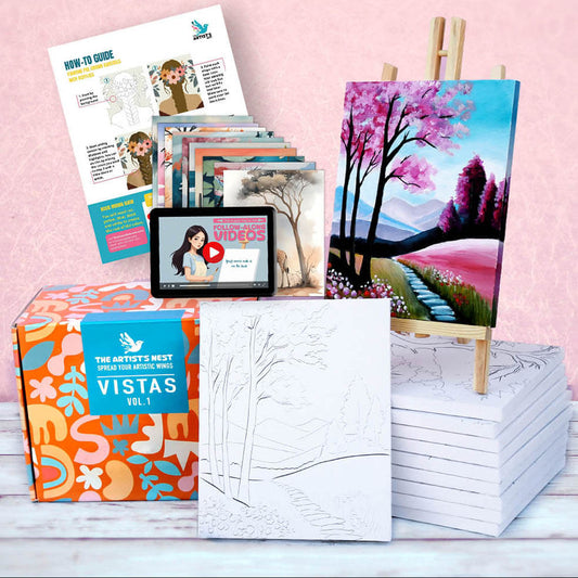 Guided Pre-drawn Canvas Set - Vistas Vol. 1