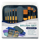 Deluxe Paint Brushes for Acrylic Painting with Case- 10 Pc/Set
