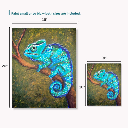 Blue Chameleon: Paint-Along Class