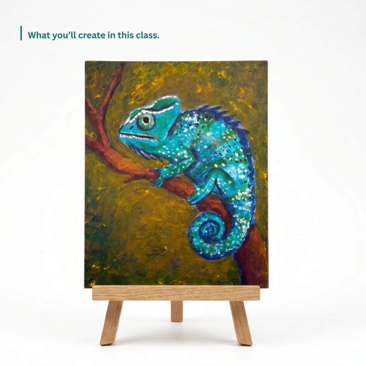 Blue Chameleon: Paint-Along Class