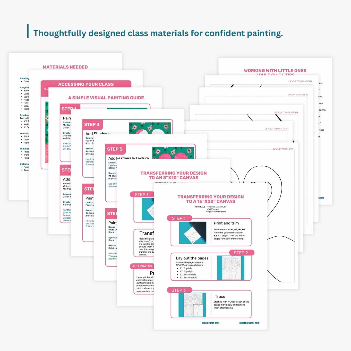 Flamingo Love: Paint-Along Class