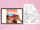 templates of for a DIY pre drawn canvas for easy acrylic painting landscape