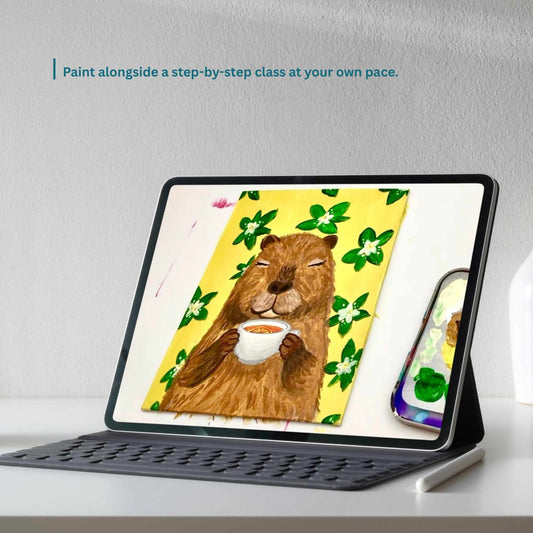 Capybara Comfort: Paint Class in a Box