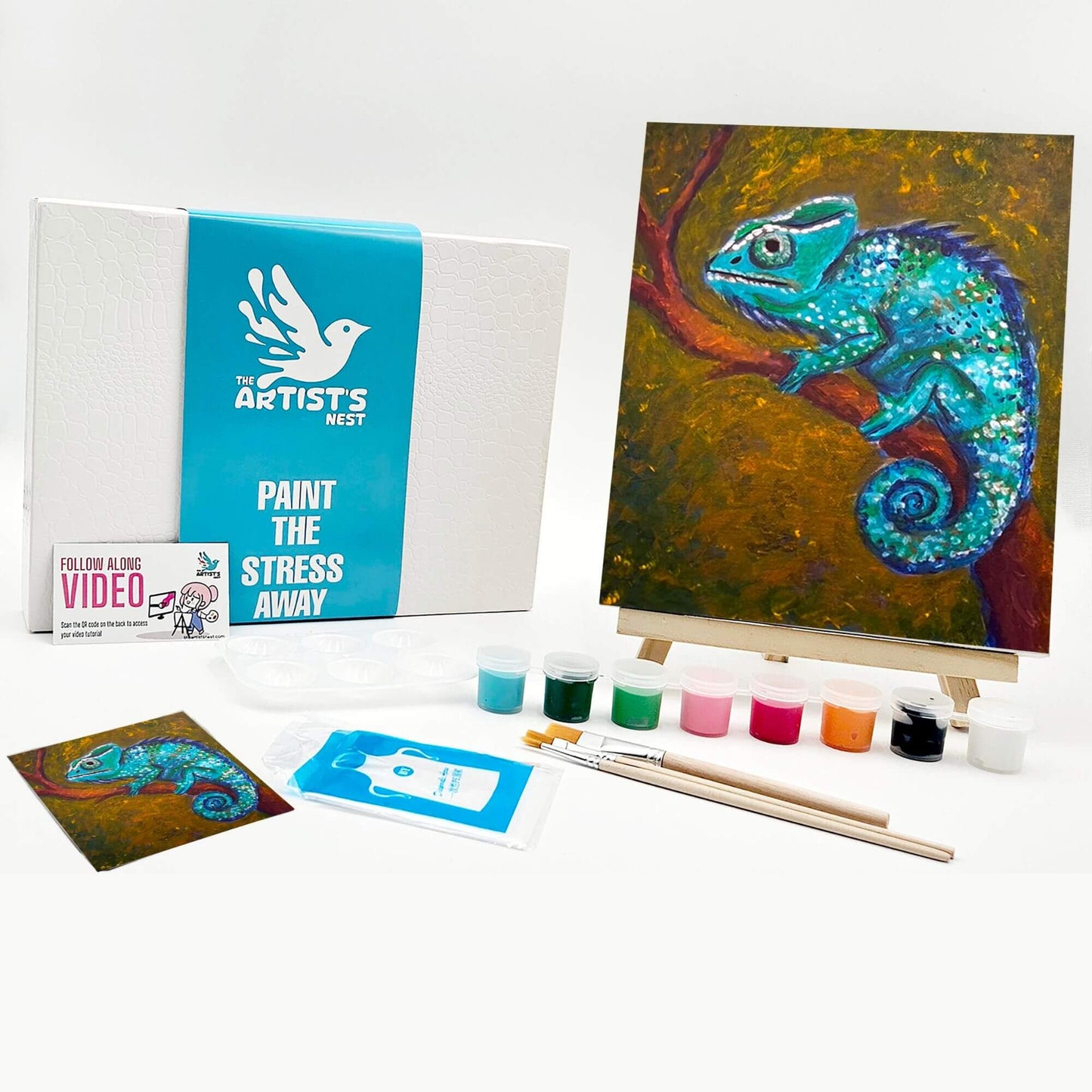 Blue Chameleon: Paint Class in a Box